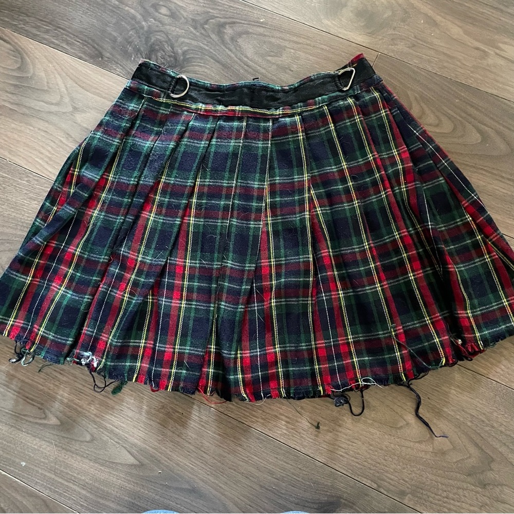 Dolls Kill Current Mood Plaid Mini Skirt - Picture 3 of 4